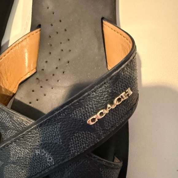 Coach Janine Sandals Black Gray 8.5 - Picture 6 of 8